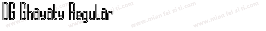 DG Ghayaty Regular字体下载字体转换